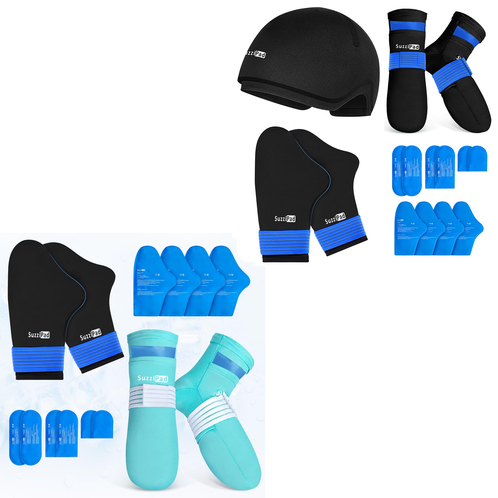 Amazon.com: SuzziPad Ice Pack - Gorro para aliviar el estrés